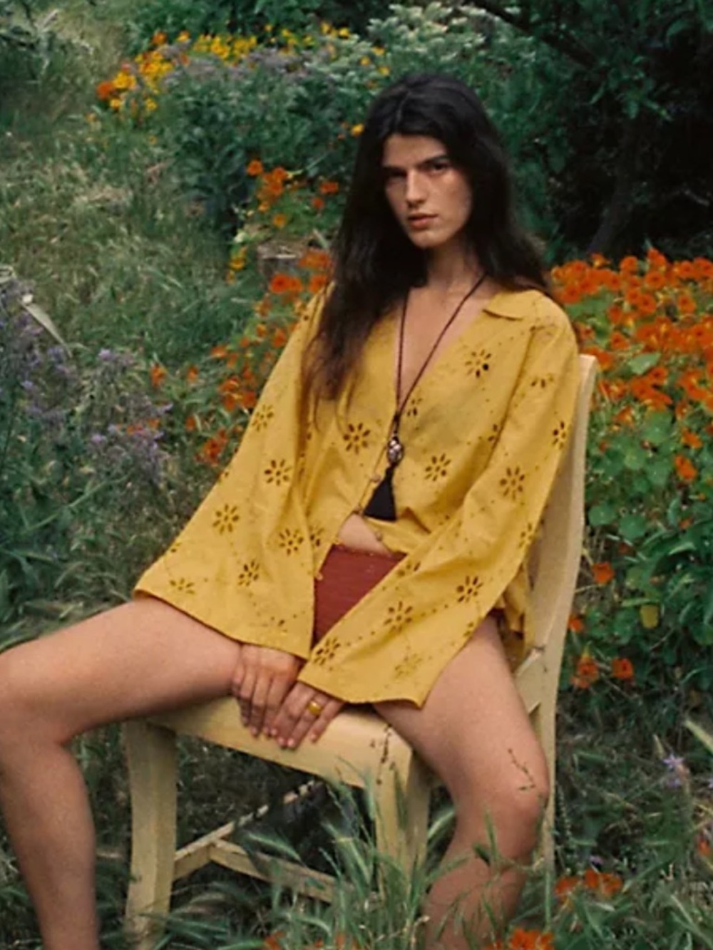 Matthew Williamson x Free People Mesquida Broderie Anglais Boho Top - Picture 5 of 15